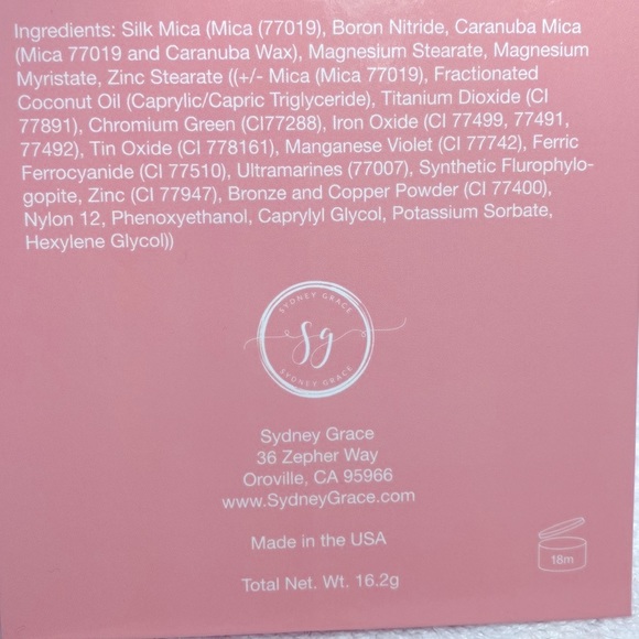 SYDNEY GRACE SWEET INDULGENCE EYESHADOW PALETTE BOUTIQUE UNTOUCHED DISCONTINUED - Picture 8 of 9